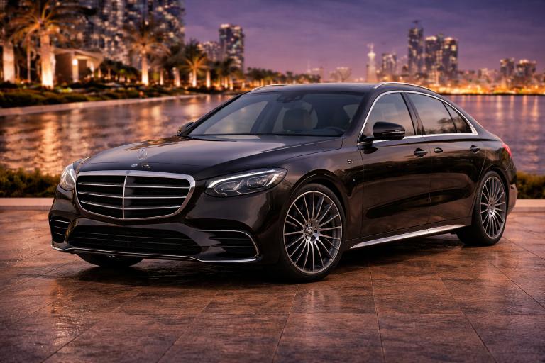 Mercedes-Benz S-Class luxury chauffeur sedan for private chauffeur service in Dubai