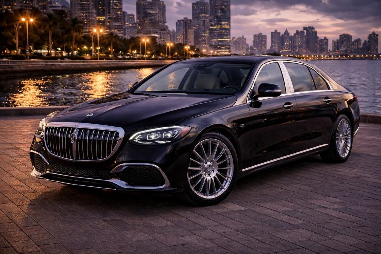 Mercedes-Maybach S-Class luxury chauffeur sedan for private chauffeur service in Dubai