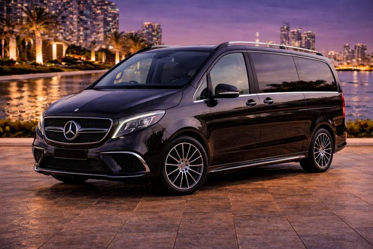 Mercedes-Benz V-Class luxury chauffeur van for private chauffeur service in Dubai