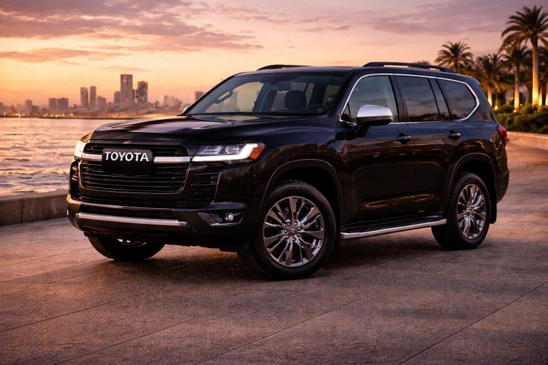 Toyota Land Cruiser luxury chauffeur SUV for private chauffeur service in Dubai