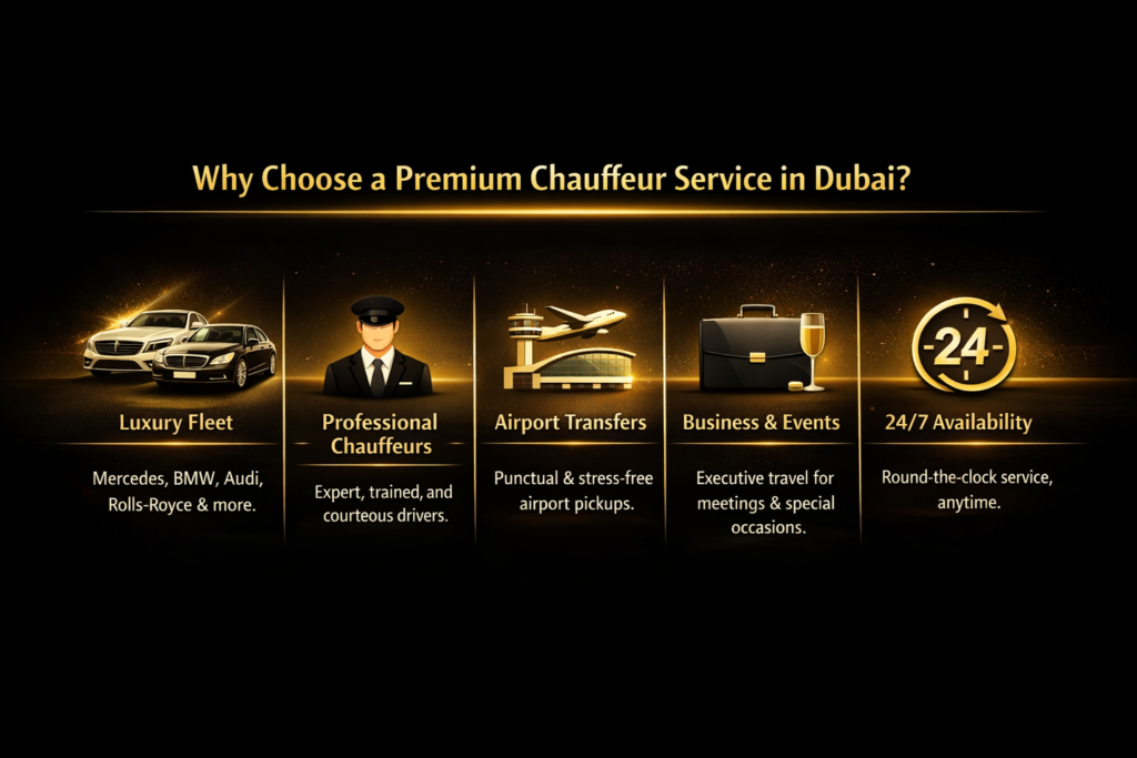 Premium Chauffeur Service in Dubai Experience Ultimate Comfort on Every Ride