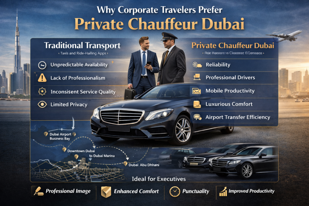 Why Corporate Travelers Prefer Private Chauffeur Dubai Over Standard Transport
